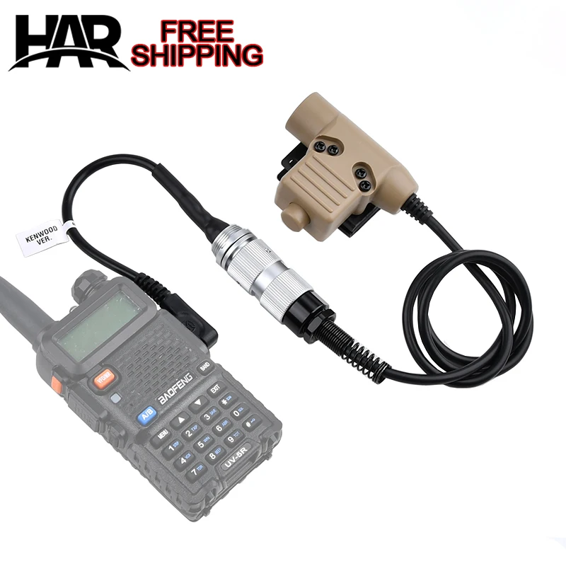 PTT táctico Baofeng para auricular TAC-SKY HD01/HD03 y radios PRC - imagen 3