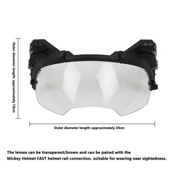 Casco táctico FAST con máscara media cara y gafas abatibles airsoft