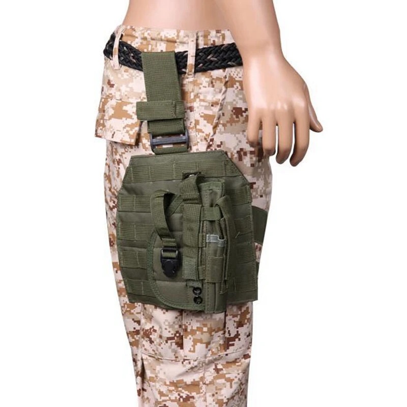 Plataforma de pierna MOLLE en nylon para coldre universal y linterna - imagen 4