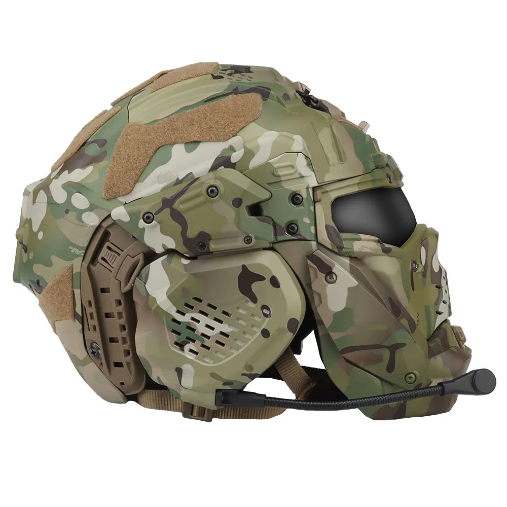 W-Ronin II Casco táctico con protección facial integral