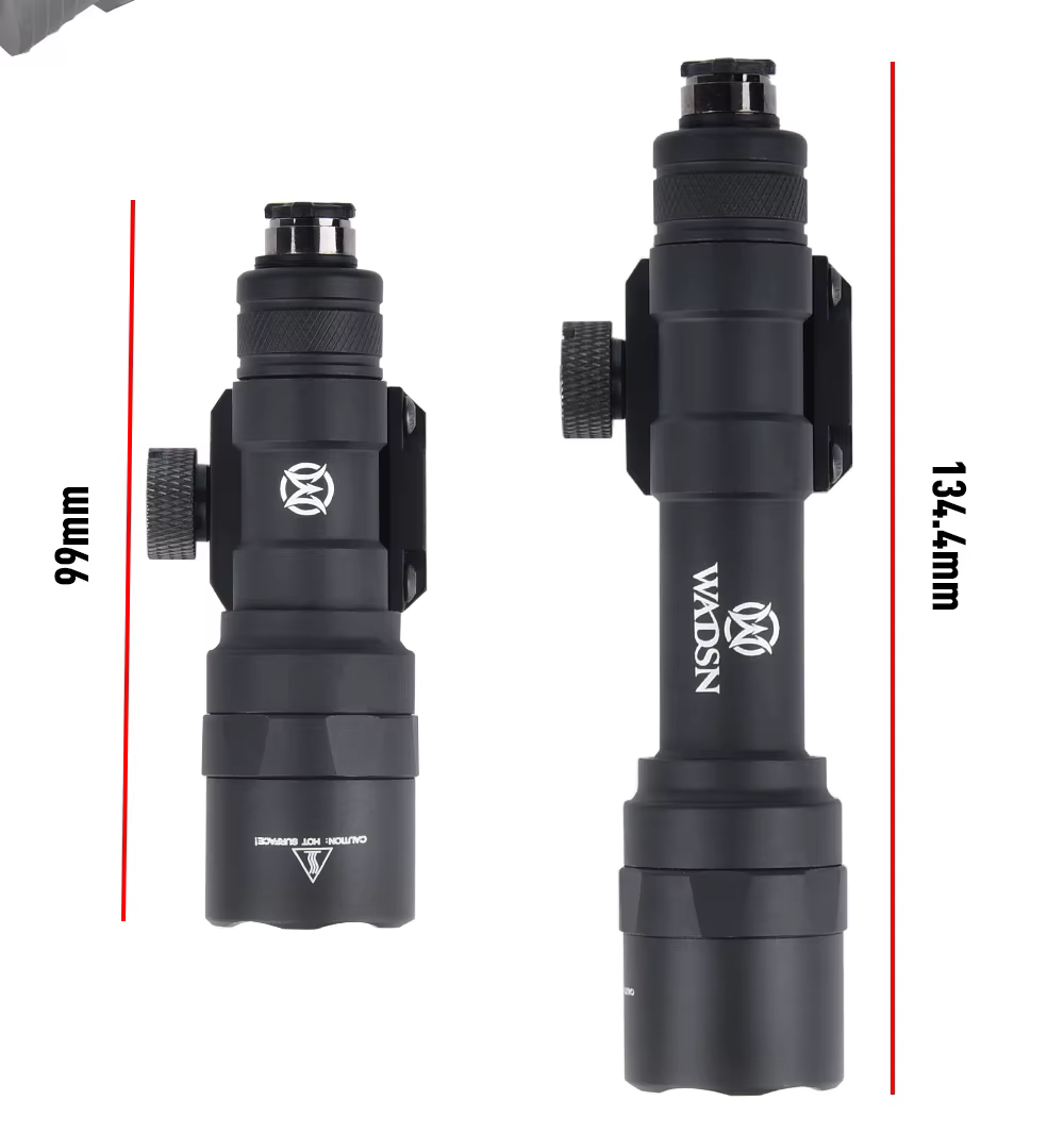 Lámpara táctica para equipo de airsoft
