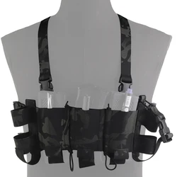 Chaleco táctico WG minimalista para airsoft, caza y outdoor