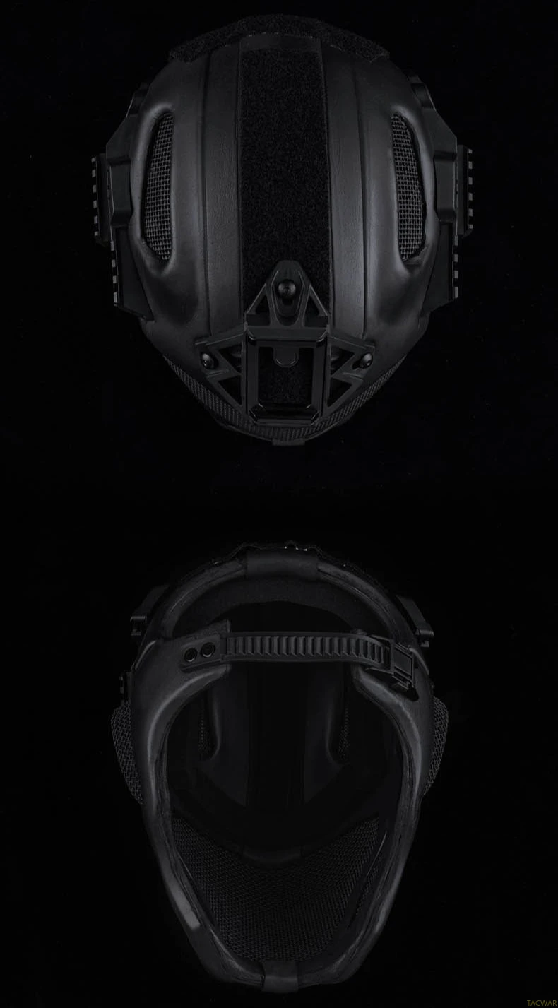 Sistema de correas y hebillas de ajuste del casco de airsoft