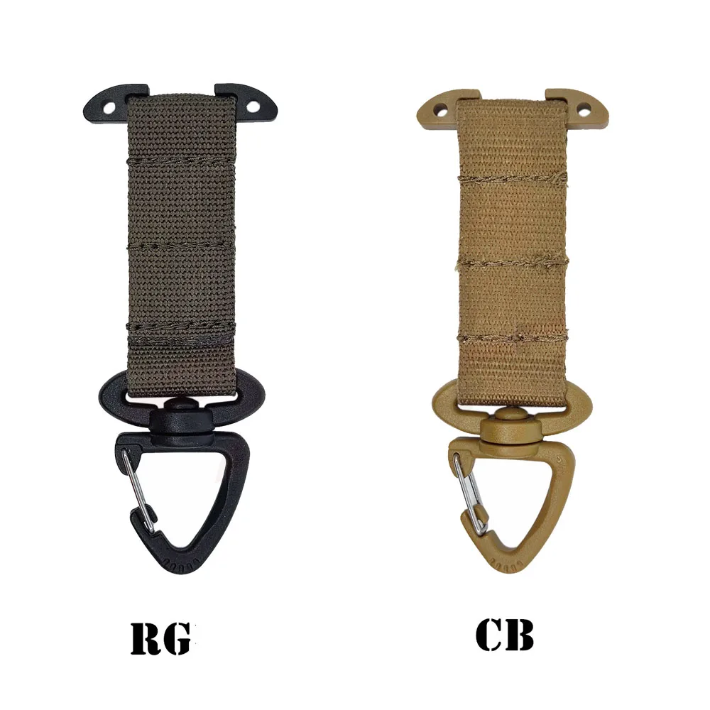 Gancho triangular MOLLE para cinturón, chaleco y llavero táctico - imagen 3