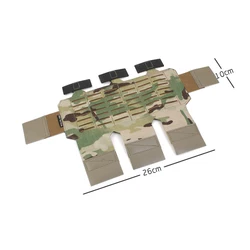 TRMP Chaleco táctico MOLLE portacartuchos triple negro