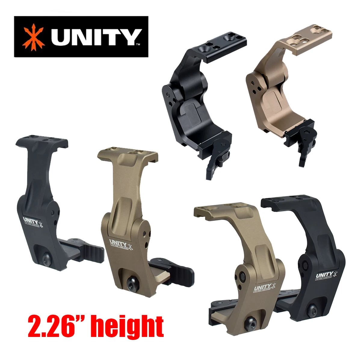 Montura elevadora plegable para mira telescópica de rifle airsoft - imagen 4