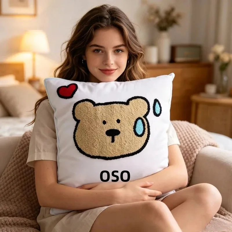 Cojín decorativo bordado estilo Instagram para sofá o cama - imagen 4