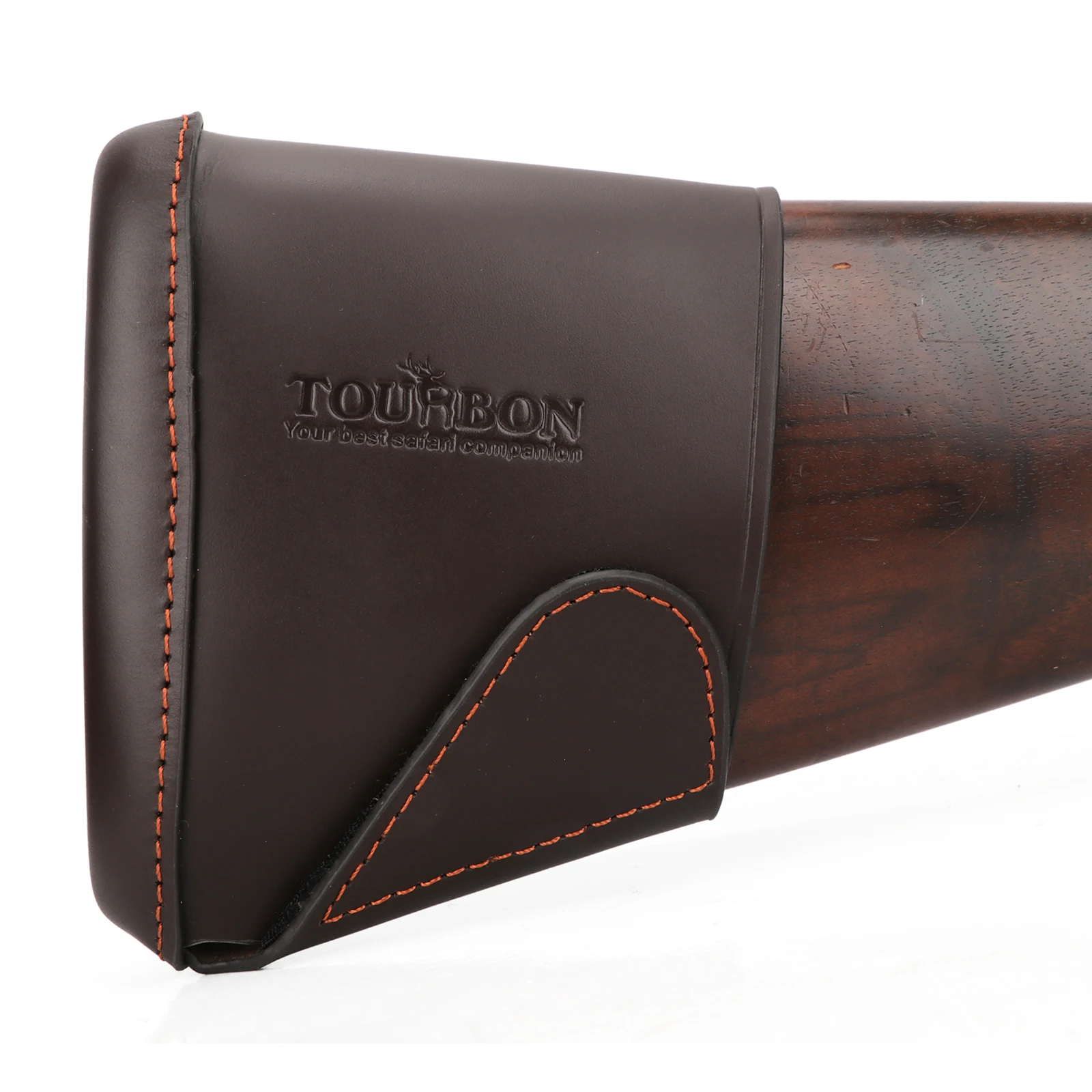 Tourbon funda antirretroceso deslizable de cuero para culata rifle - imagen 5