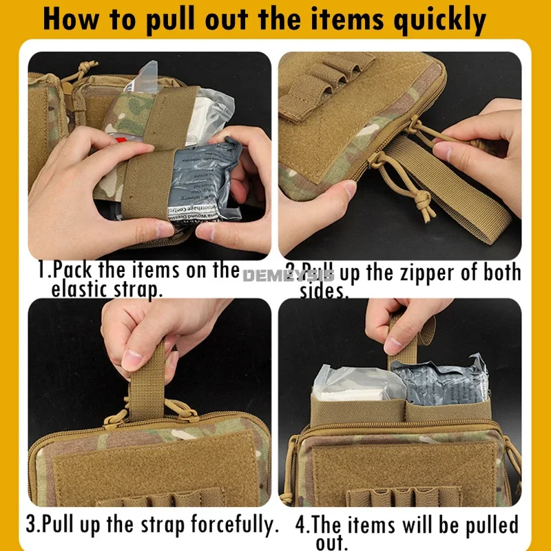 Bolsa médica táctica MOLLE para Airsoft y caza - imagen 5