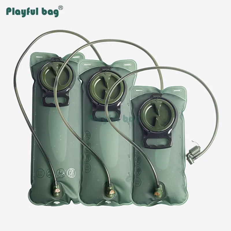 Bolsa de hidratación táctica TPU 2L – Ligera para trekking y deporte