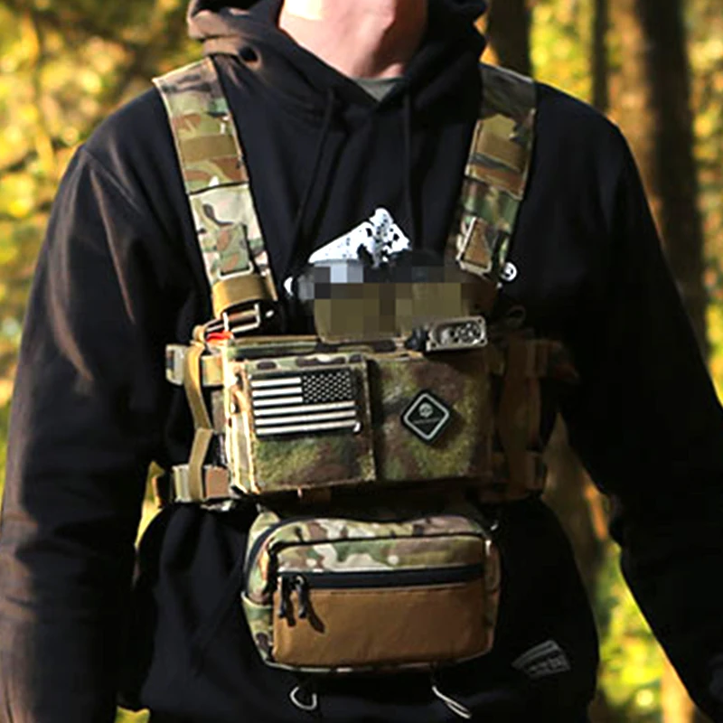 Emersongear Chassis chaleco táctico caza verde ranger con cargadores - imagen 3