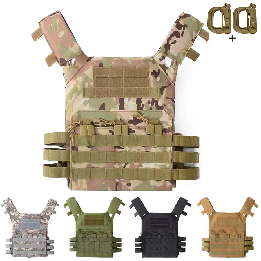 Chaleco táctico MOLLE ligero transpirable nylon ajustable con elástico - imagen 5