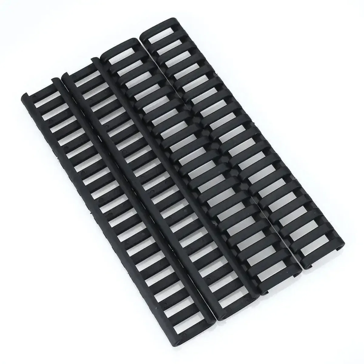 Protector de mano táctico goma ranurado para riel Picatinny 20mm – Airsoft - imagen 4