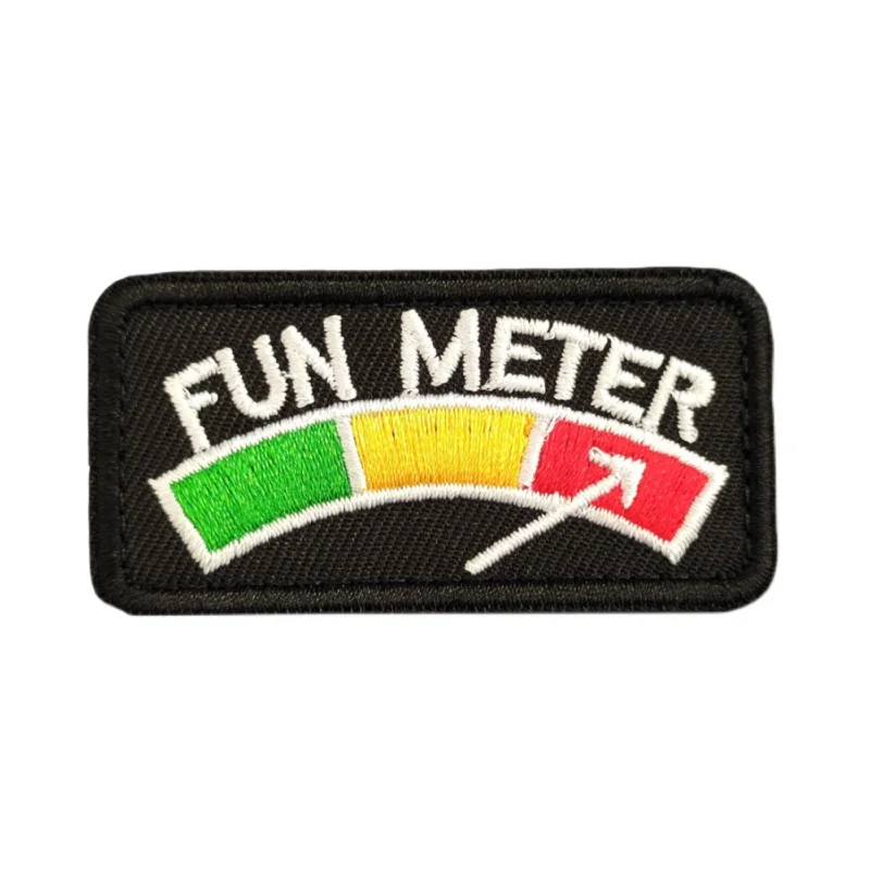 Parche bordado medidor combustible – Brazalete táctico multicolor para brazo - imagen 5