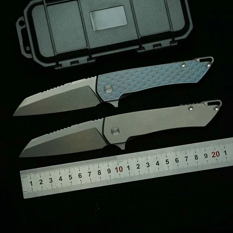 Cuchillo plegable Mojave EDC multifuncional con mango de titanio - imagen 5