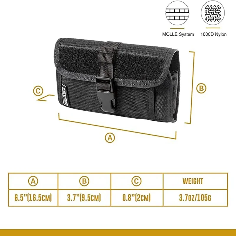 OneTigris Riñonera MOLLE teléfono – Exterior táctica - imagen 3