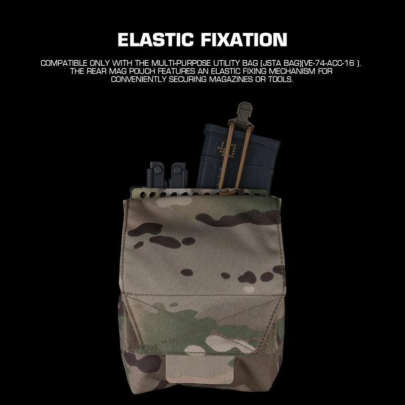 Bolsa táctica MOLLE versátil para accesorios 5.56/7.62 y médica EDC