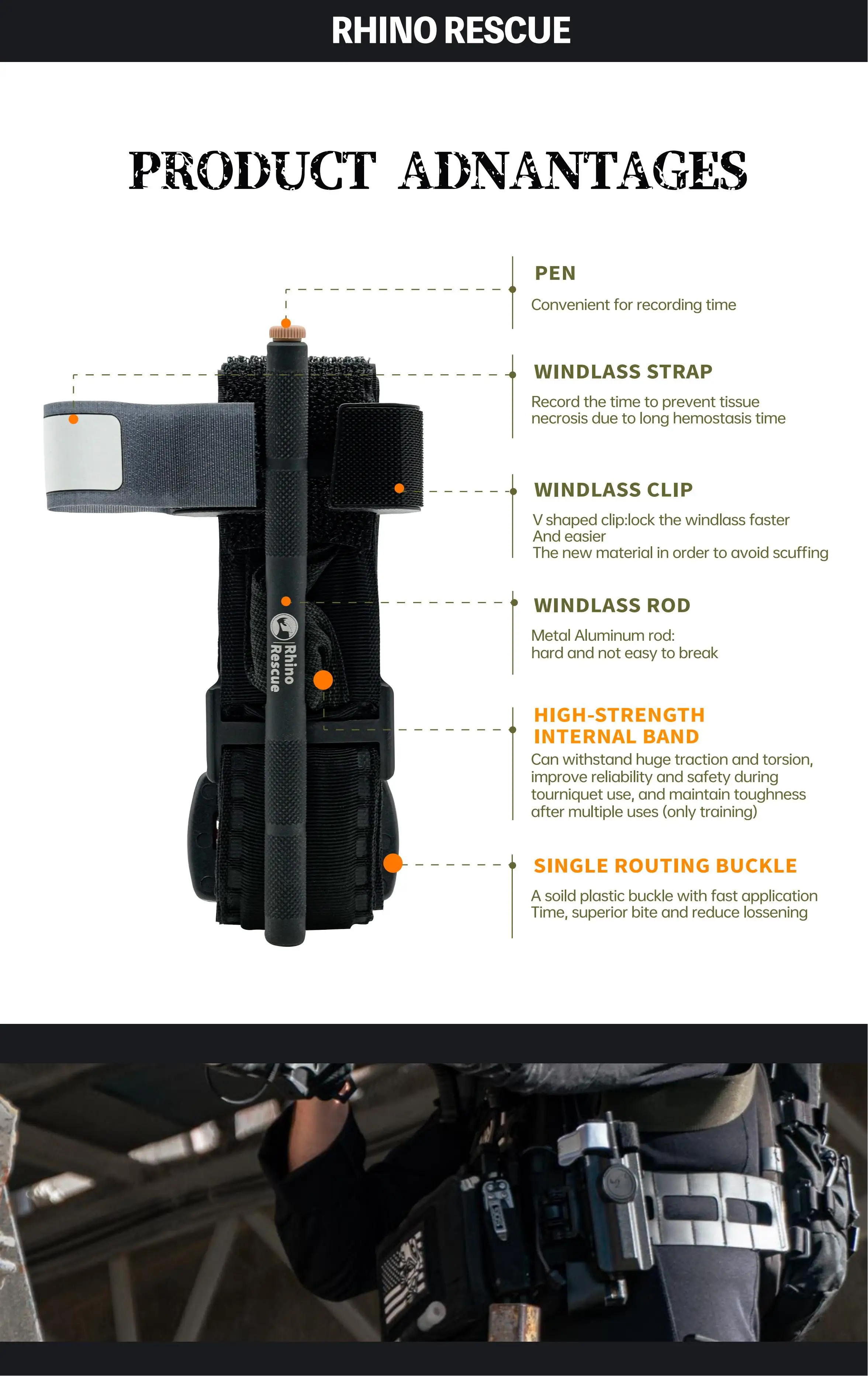 Aplicación del torniquete en entrenamiento