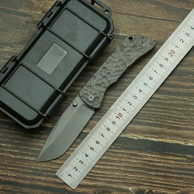 LEMIFSHE Nuovo Mac2 cuchillo EDC 154CM con mango titanio y acero - imagen 4