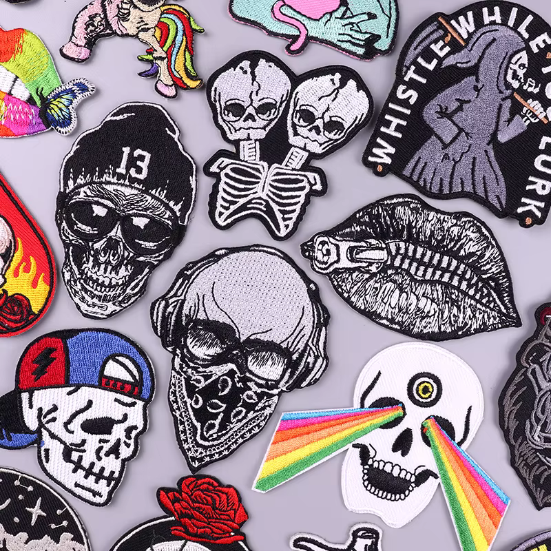 Parche termoadhesivo calavera máscara de gas táctico rockero - imagen 4