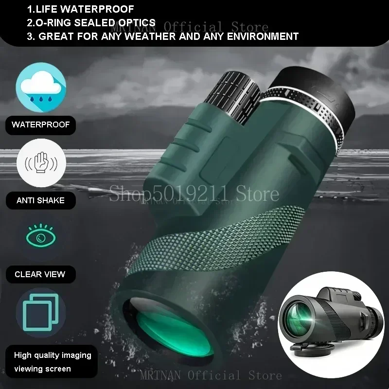 Telescopio portátil de largo alcance con zoom HD para campamento - imagen 4