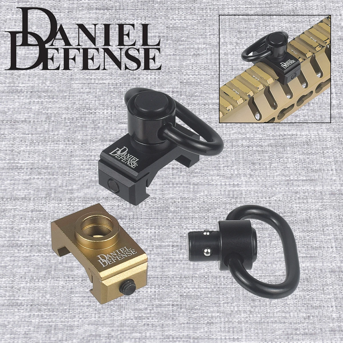 Daniel Defense Soporte Correa Desmontable Anclaje Giratorio Picatinny - imagen 4