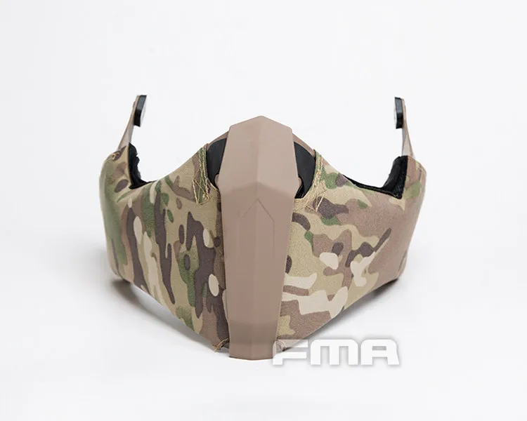 Protección facial mandibular para casco táctico