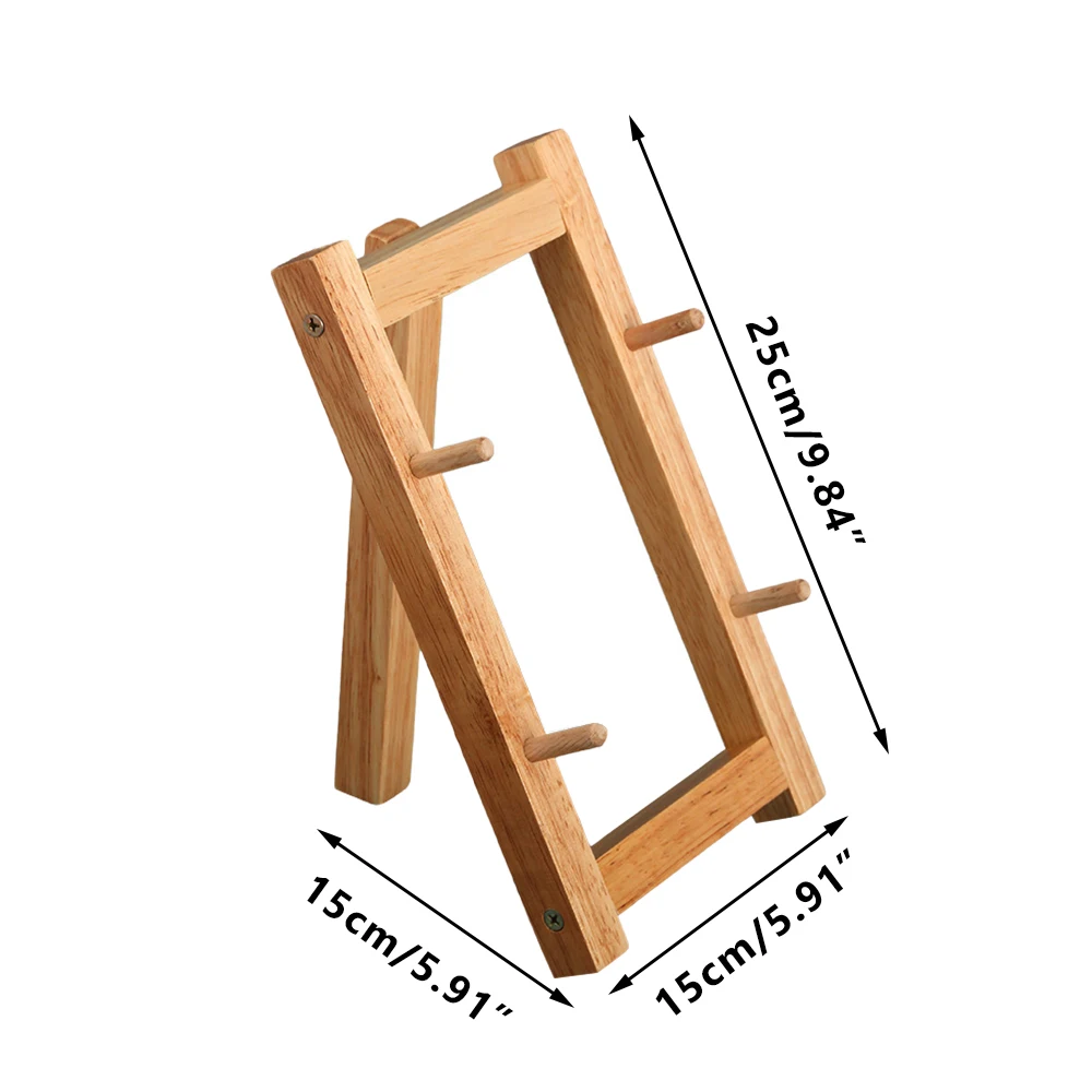 Organizador soporte cuchillos tácticos de madera con estante exhibición - imagen 3