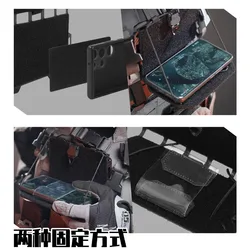 Bolsa de pecho MOLLE con funda para teléfono con placa montaje 2.0