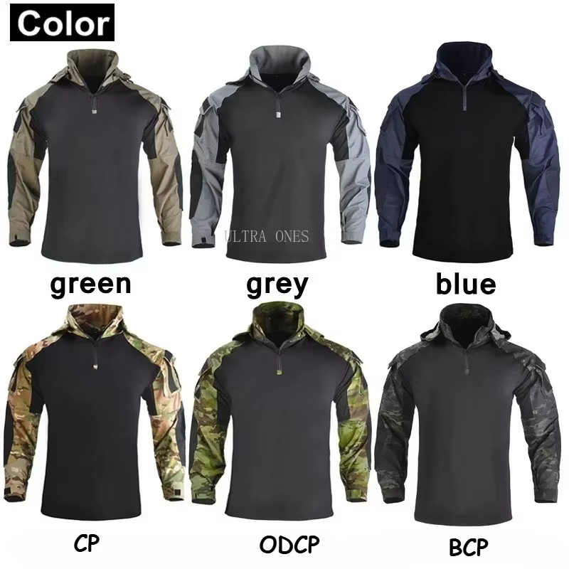 Camisa camuflaje táctico manga larga transpirable para airsoft y caza - imagen 4