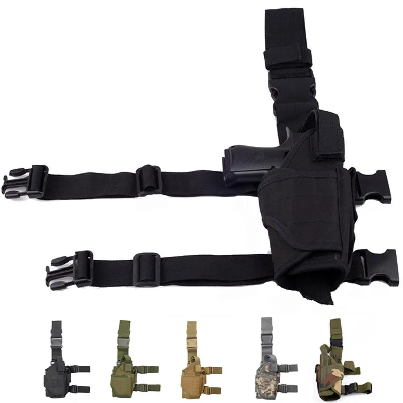 Funda táctica de cuero para pistola corta, mano derecha - imagen 3