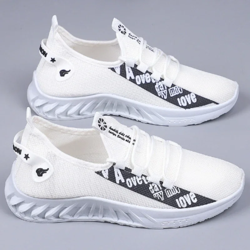 Zapatillas casuales malla transpirable suela blanda ligera para hombre - imagen 4