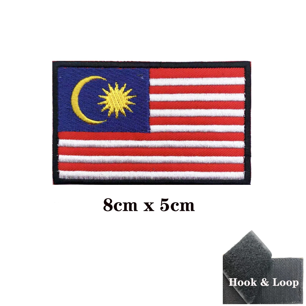 Parche bordado táctico – Bandera Malasia militar - imagen 2
