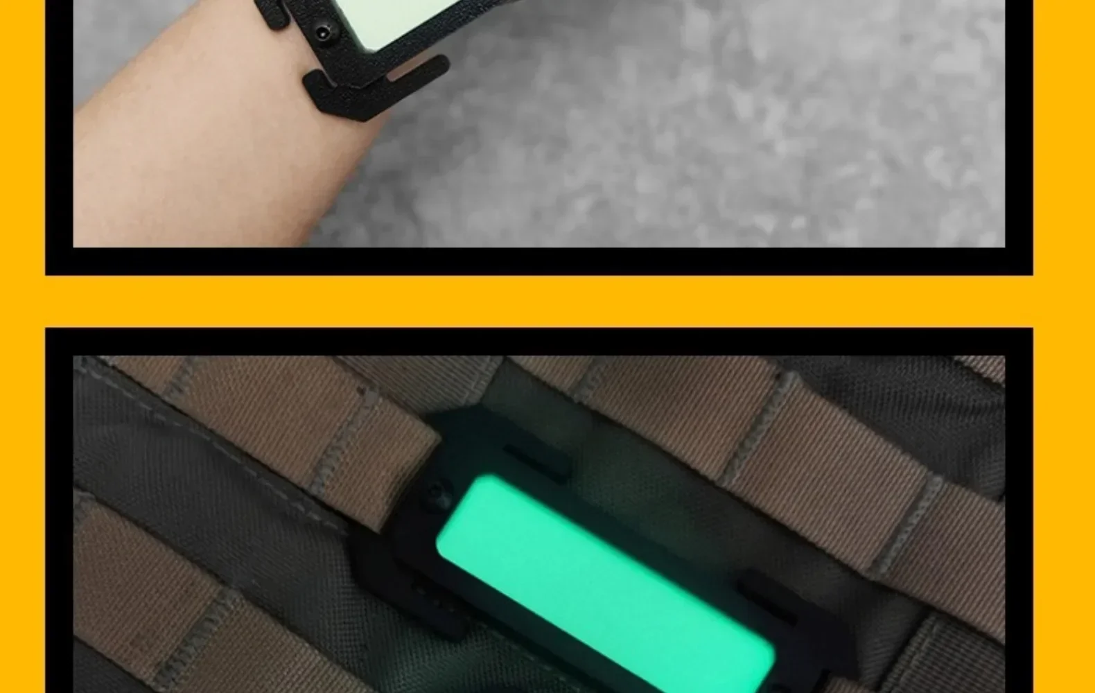 Accesorios MOLLE táctico noctilucentes plásticos para mochila chaleco - imagen 2