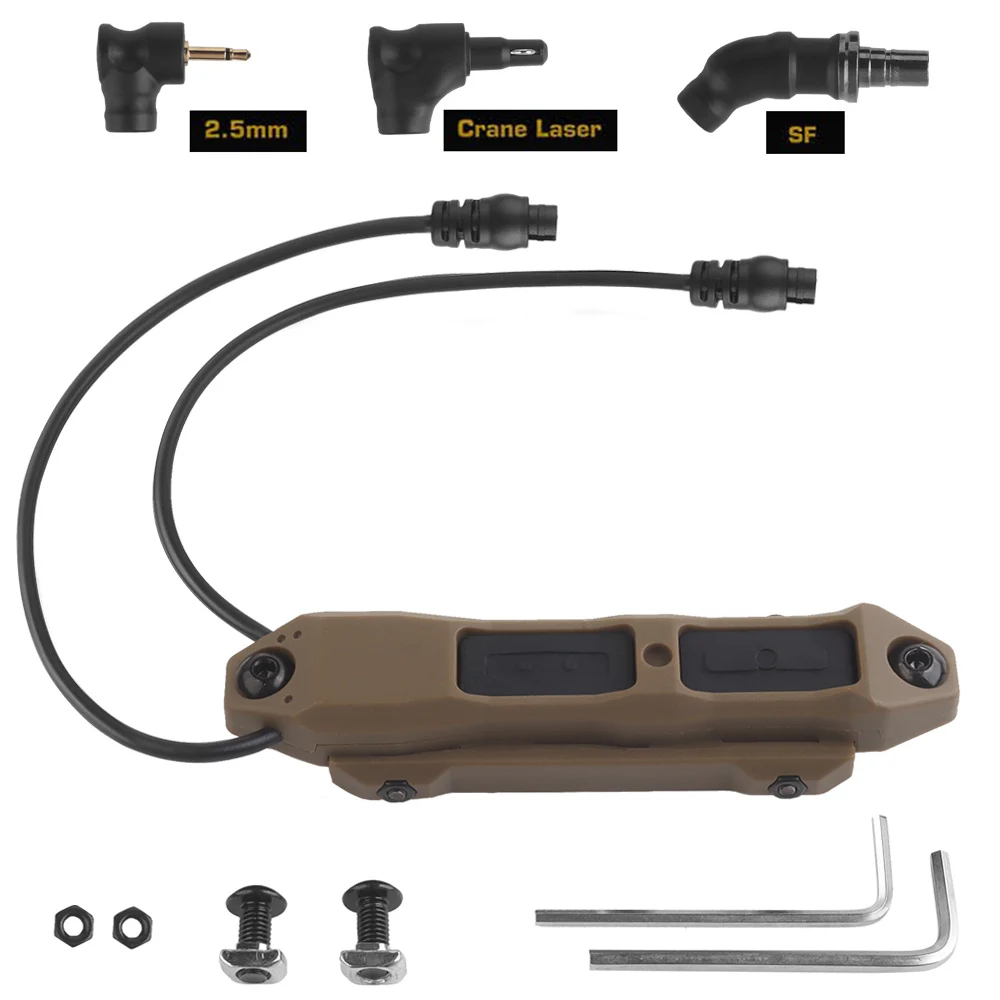 AXON/TAPS interruptor táctico remoto de doble cable para láser PEQ15