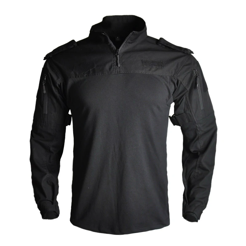 Camiseta táctica para hombre, camuflaje militar impermeable cortaviento - imagen 3
