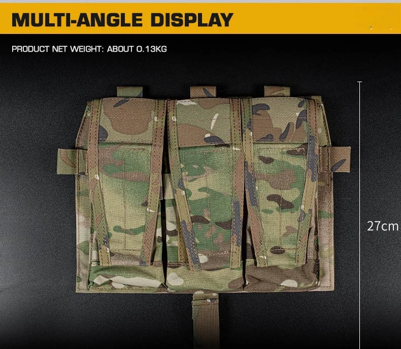Porta Cargadores Triple Magnético 5.56 – Compatible MOLLE AVS SPC