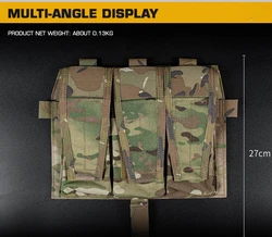 Porta Cargadores Triple Magnético 5.56 – Compatible MOLLE AVS SPC