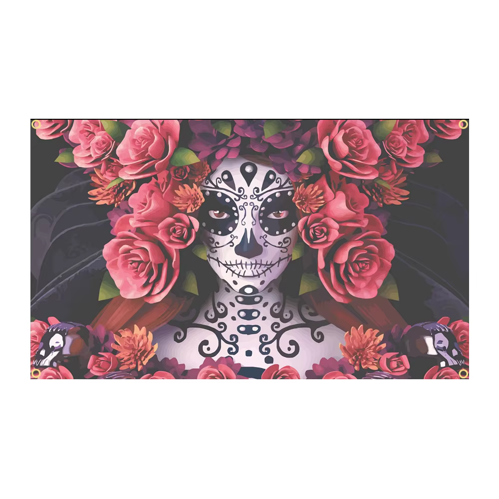 Bandera Día de los Muertos FLAGLAND – 90x150cm - imagen 5