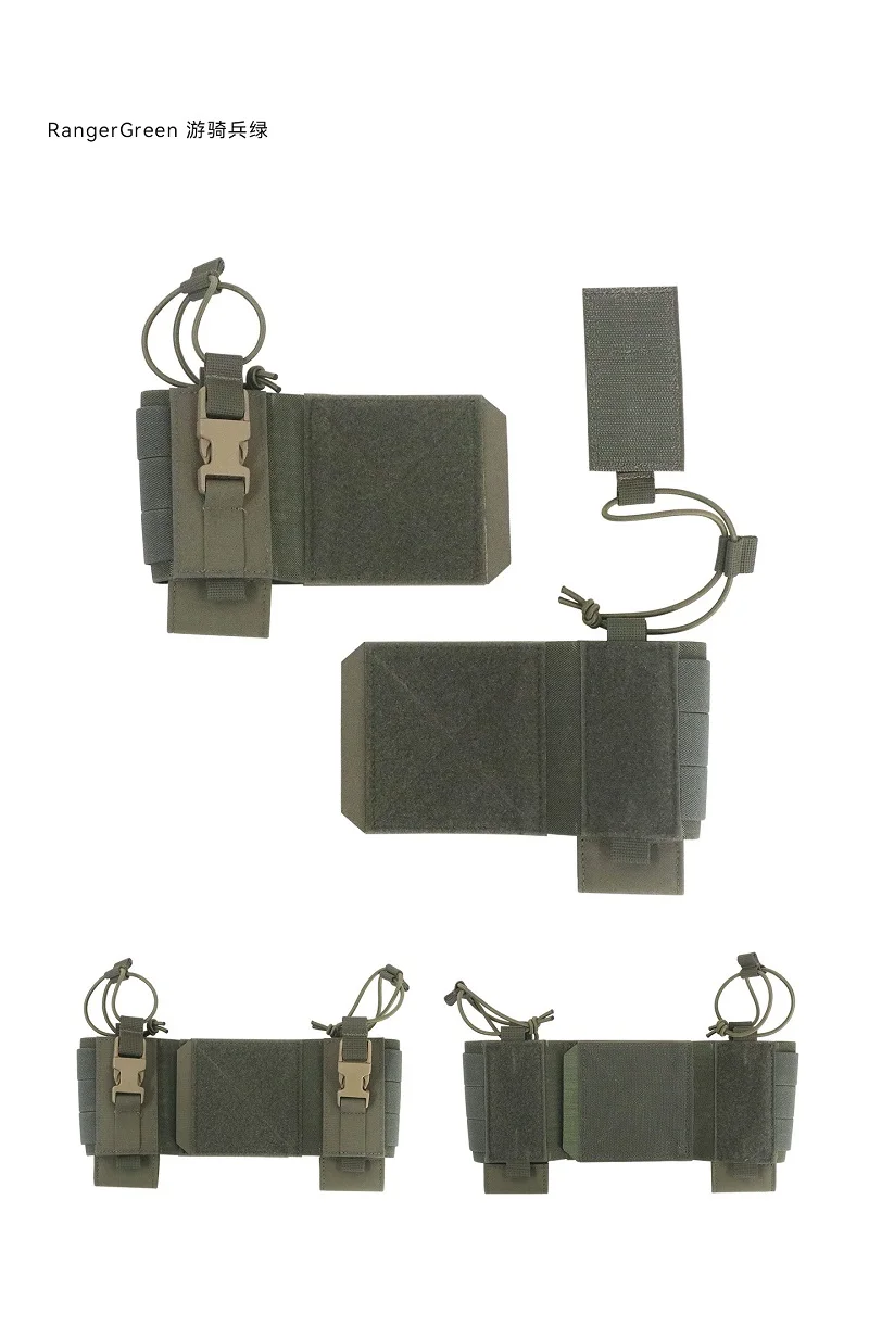 Chaleco táctico exterior con soporte lateral ajustable para radio