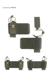 Chaleco táctico exterior con soporte lateral ajustable para radio