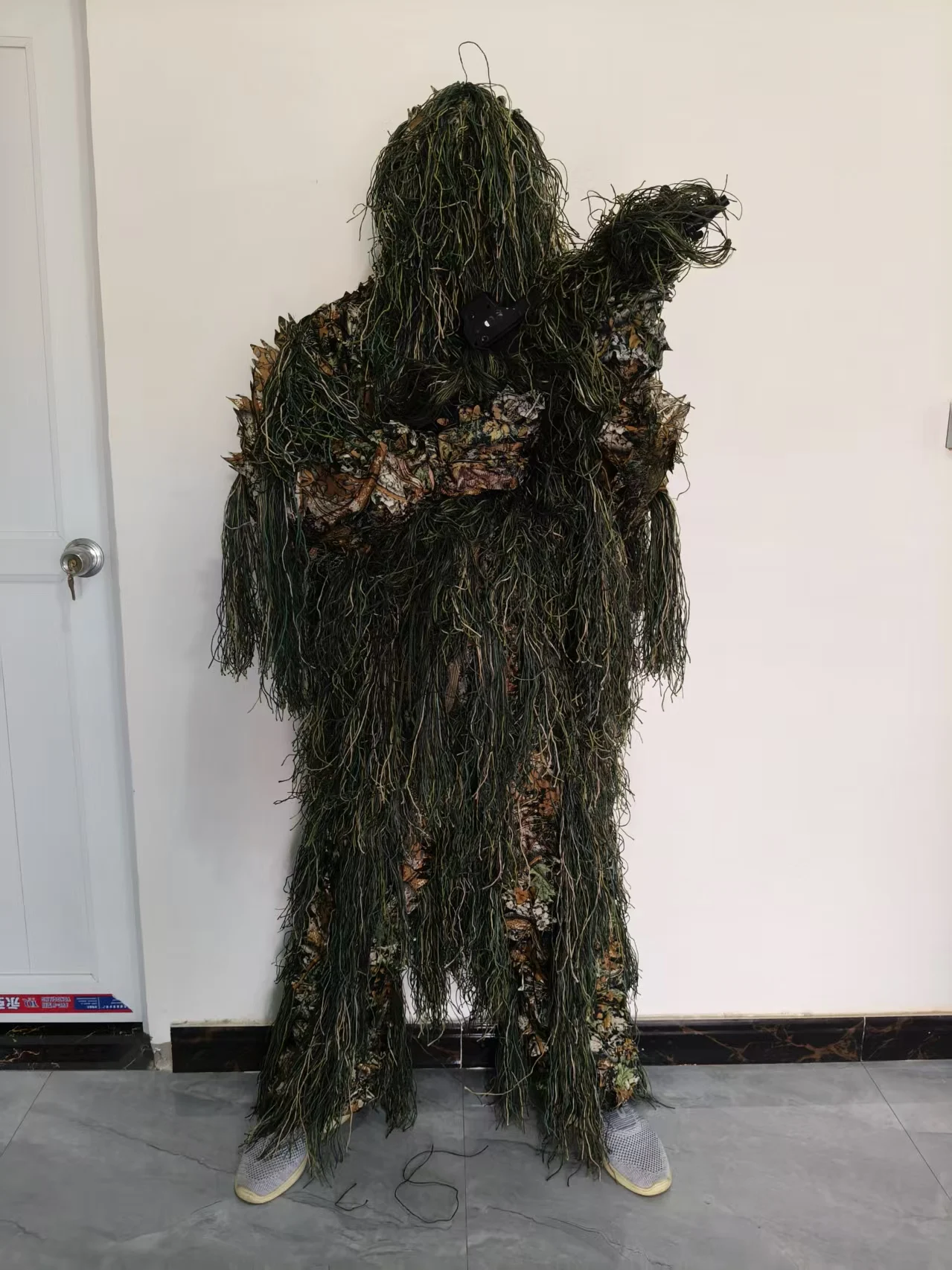 Traje ghillie Geely 3D Bionic Leaf/Sand para caza, patrón hojas