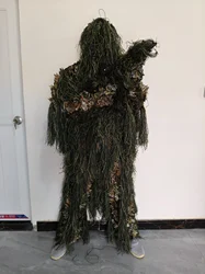Traje ghillie Geely 3D Bionic Leaf/Sand para caza, patrón hojas