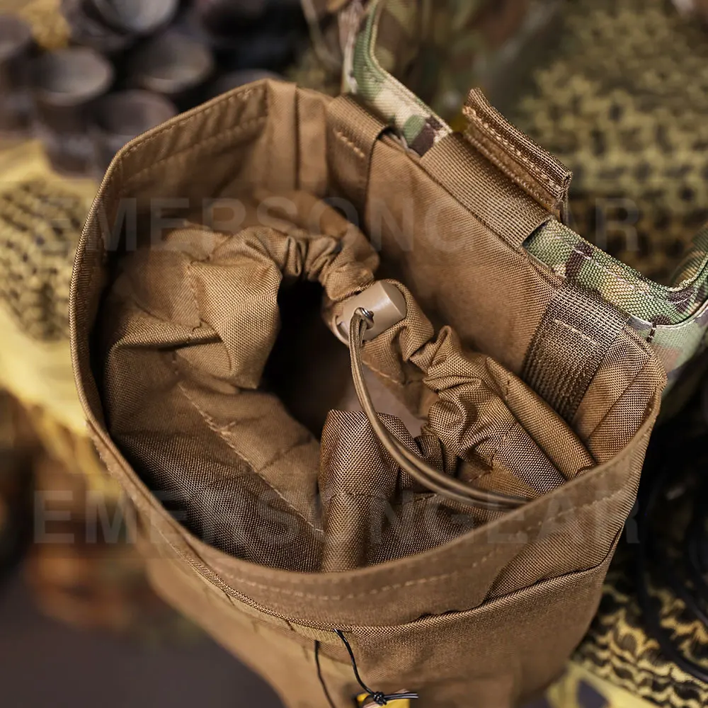 Emersongear bolsa táctica drawstring nailon para revistas USMC Airsoft senderismo