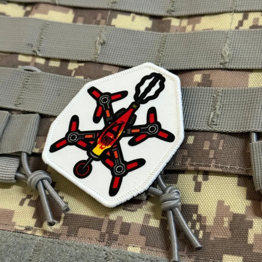 Parche táctico Energy Drone – gancho y bucle para mochila - imagen 5