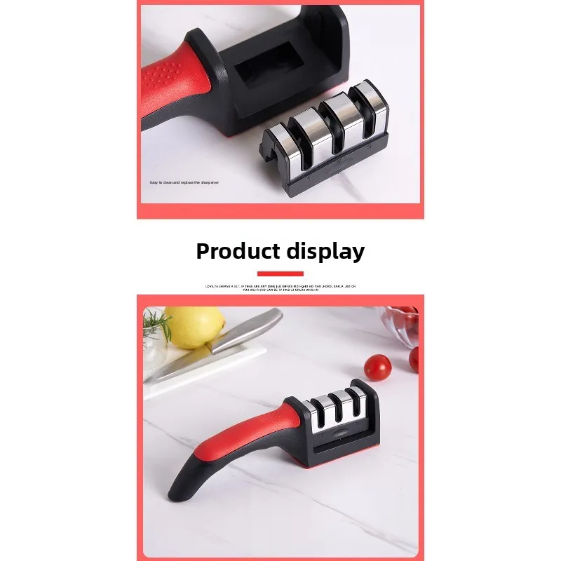 Afilador cuchillos y tijeras con piedra de afilar profesional - imagen 4