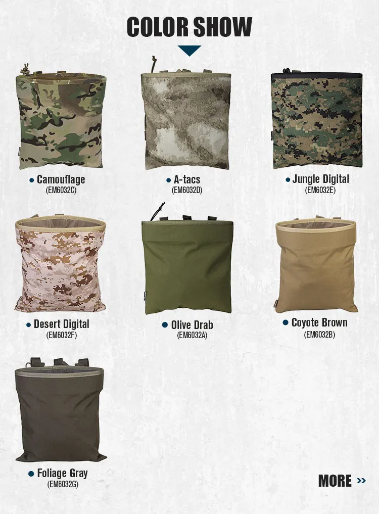 Bolsa Emersongear en configuración táctica con sistema MOLLE