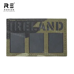 Parche táctico DPM irlandés reflectante NIR/IRR, corte láser
