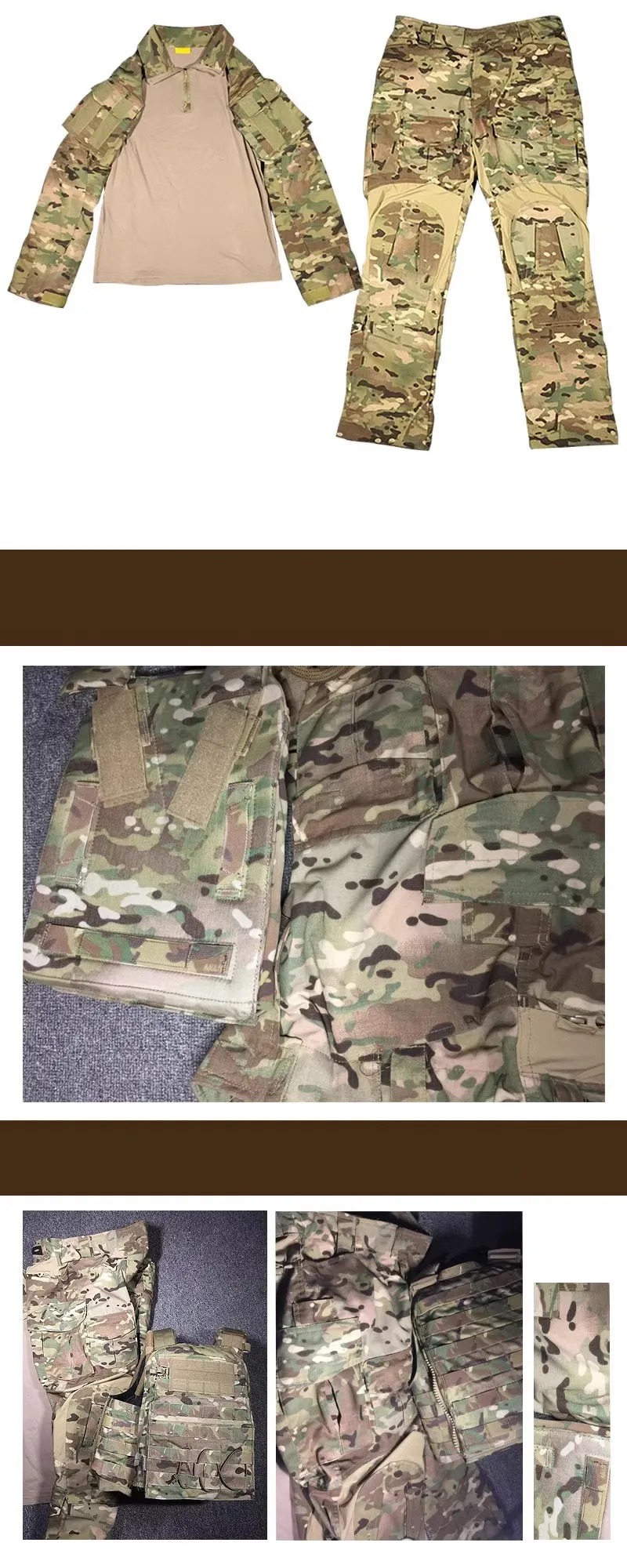 MC Camuflaje GEN3 traje táctico de rana manga y pantalón - imagen 3