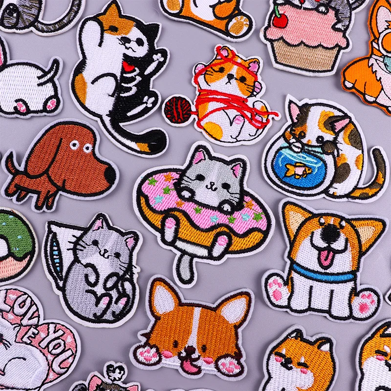 Parche bordado Corgi infantil – Aplique DIY adhesivo para ropa - imagen 4